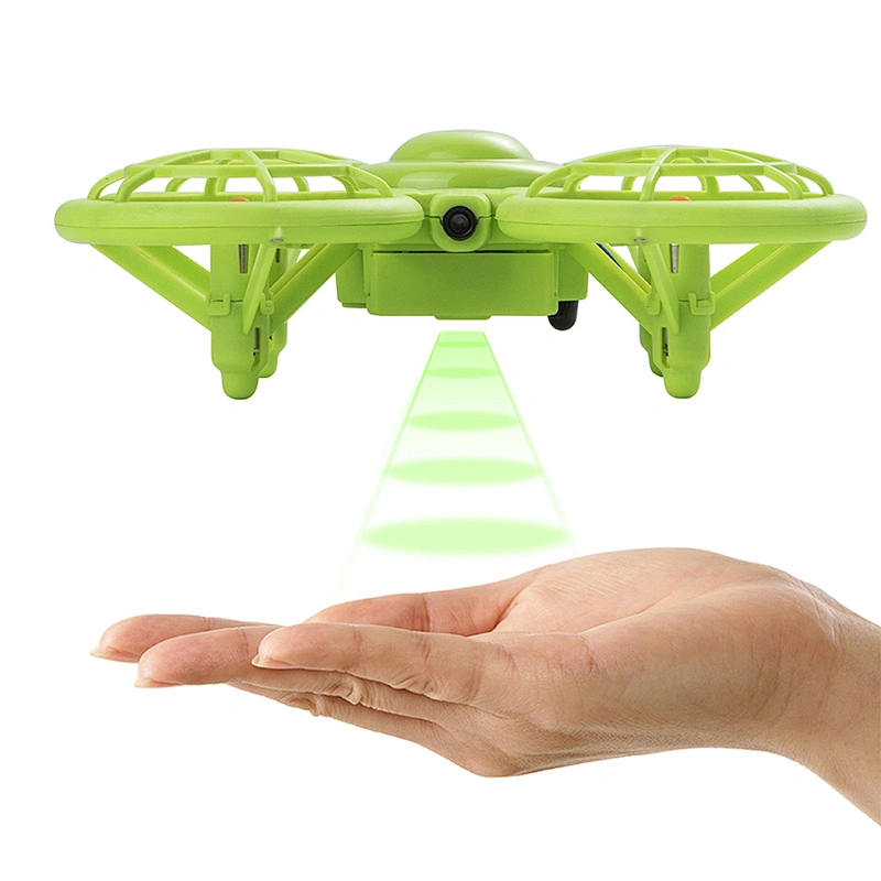 Hand sensor control ufo toy quadcopter pocket drone for kids