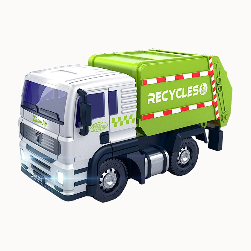 New arrival 1:64 scale 2.4G remote diecast garbage toy truck