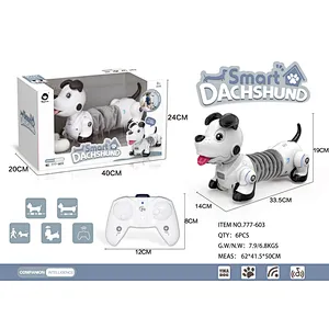Smart dachshund robots intelligence dog toy with follow function