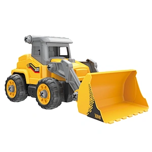 New arrival diy plastic 2.4G rc assembly engineering truck toy