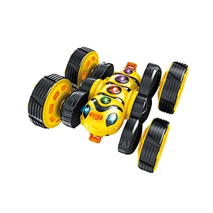 2.4G remote control light rc double-sided stunt car for kids