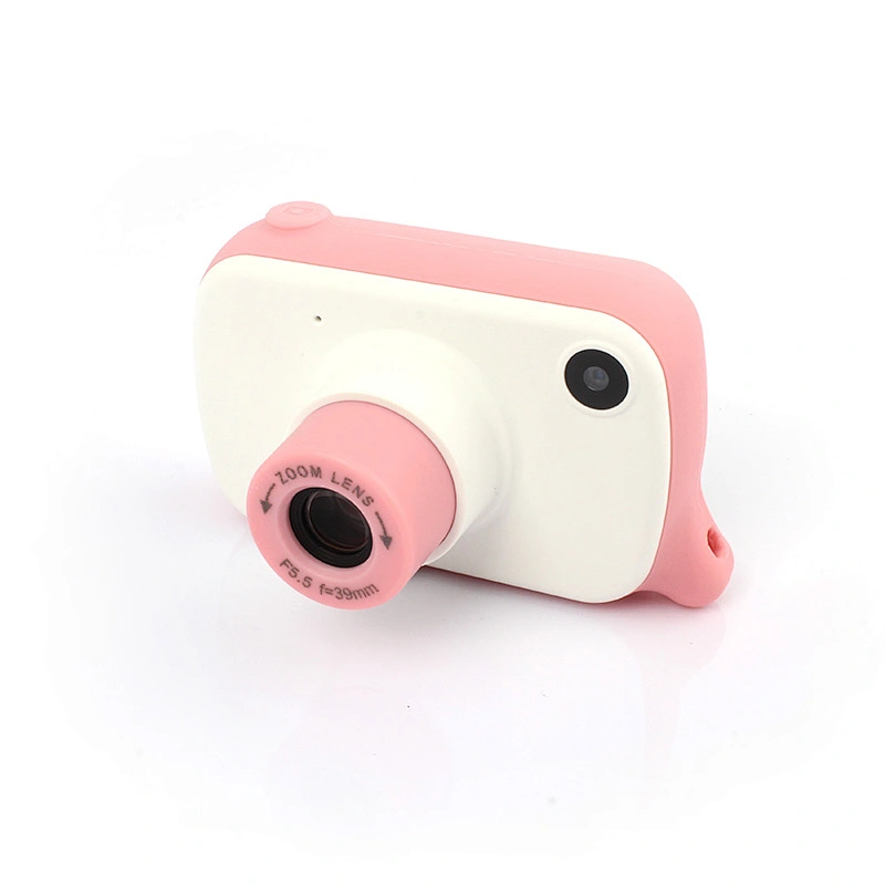 Blue digital dual-lens 1080p smart kids video camera