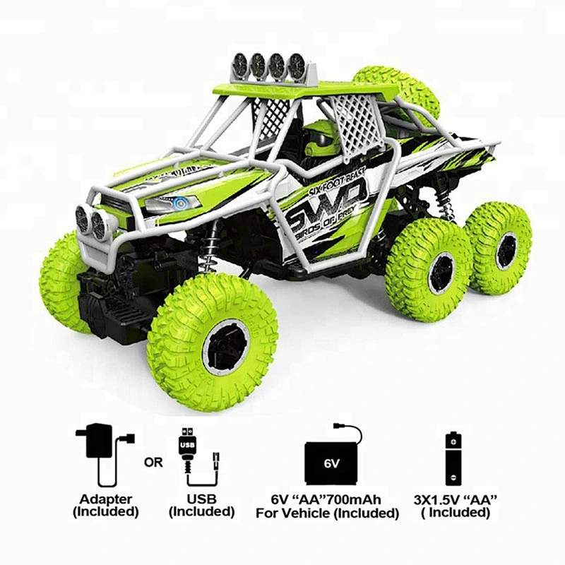Waterproof remote climbing kids toys 6x6 rc car racing truck