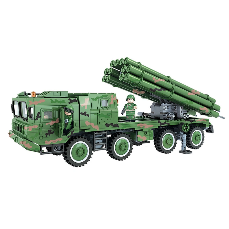 Hot selling diy military toys building block bricks tank for children