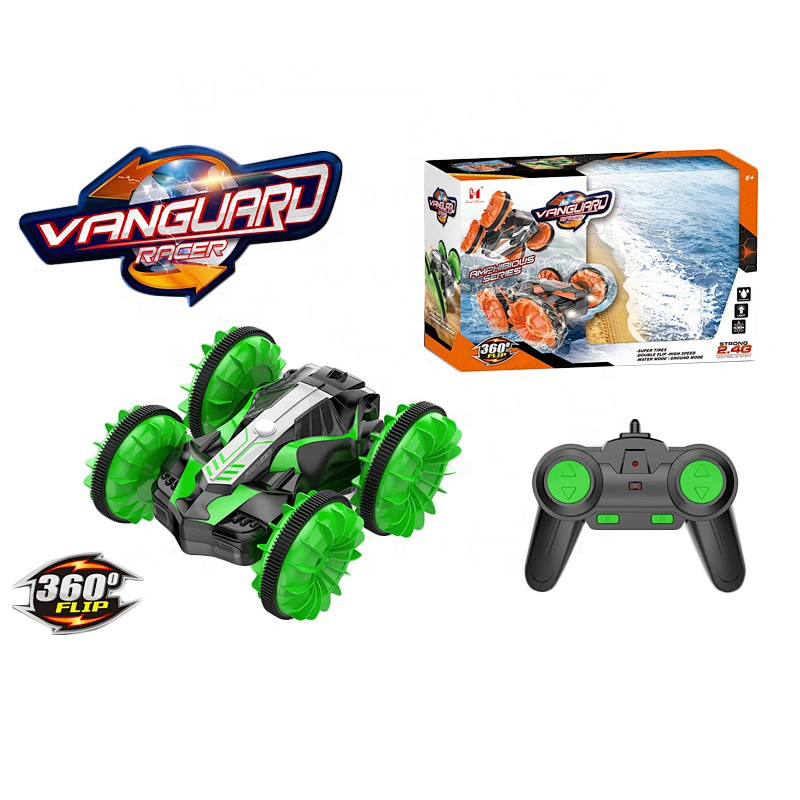 Remote 360 flip racer amphibious remote vehicles stunt rc car