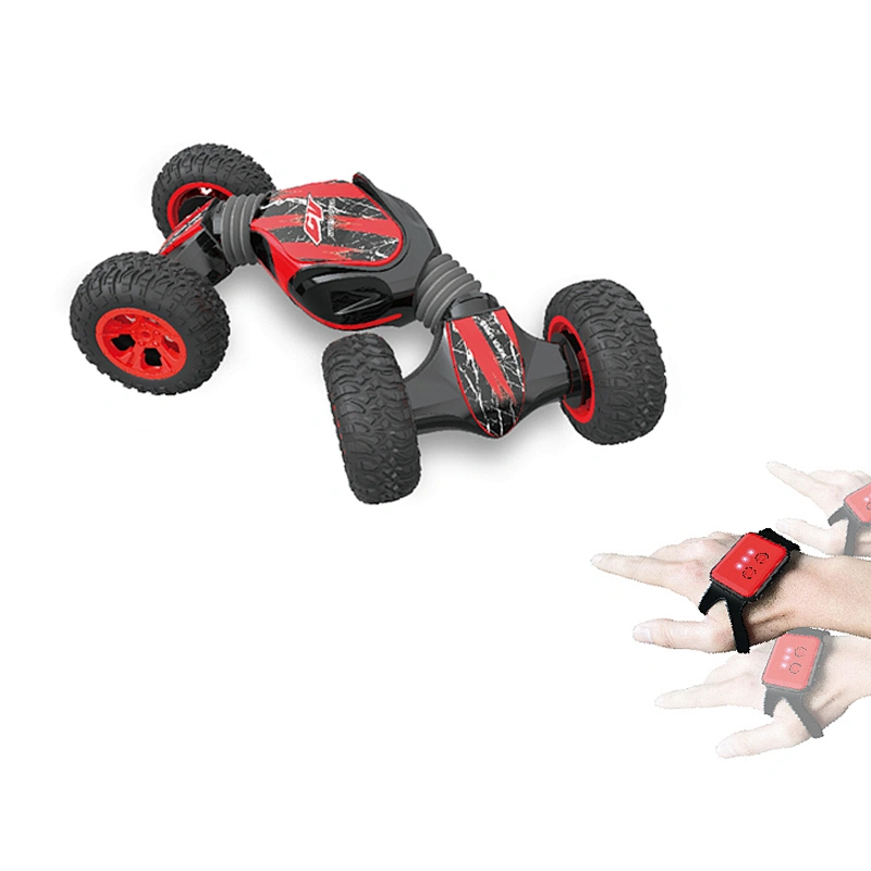 Wholesale watch gesture radio control 2 side rc stunt car for kids