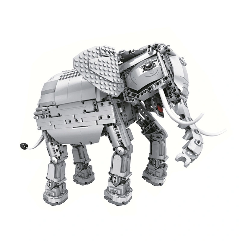 2020 Diy intelligent elephant animals toys building blocks for baby