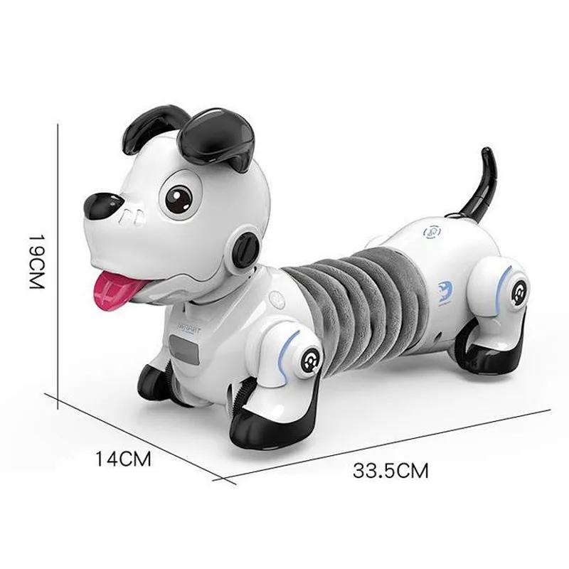 Interesting Smart interactive dachshund robot dog with gesture control