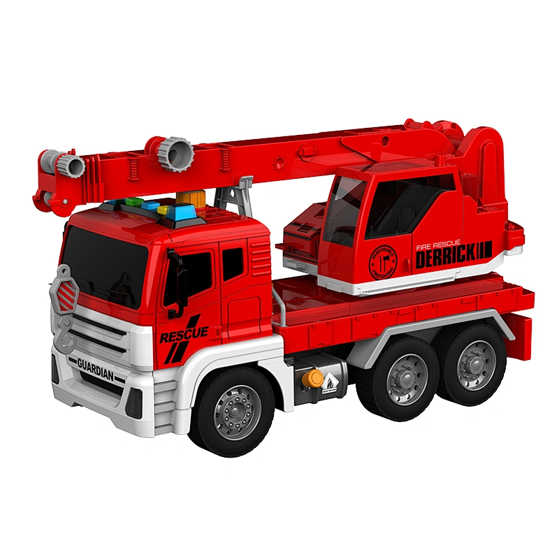 New arrival plastic friction crane kids vehicle toy car truck