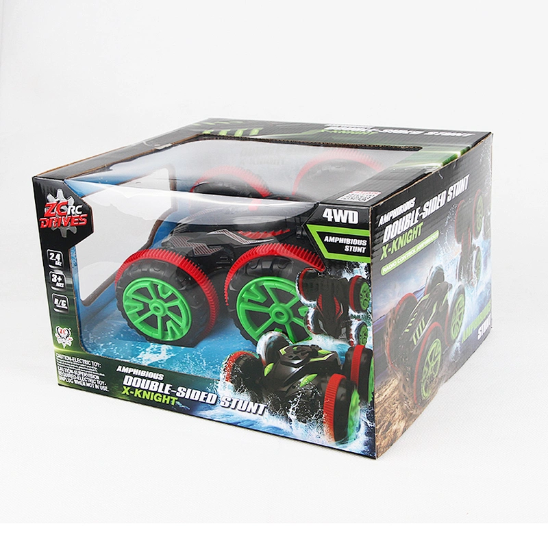 Hot 6ch amphibious remote control 4wd rc 360 stunt toy car