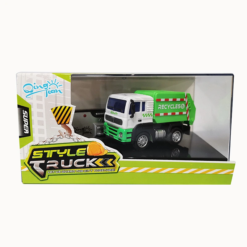 New arrival 1:64 scale 2.4G remote diecast garbage toy truck
