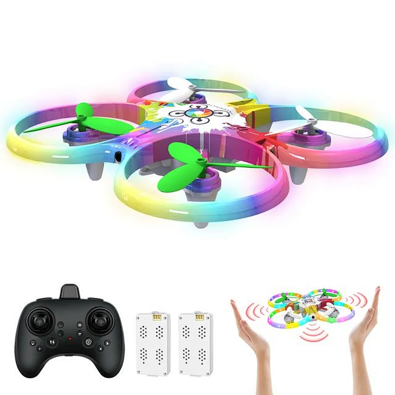 2021 Hot selling 2.4G rc sensor drone with 7-color lights
