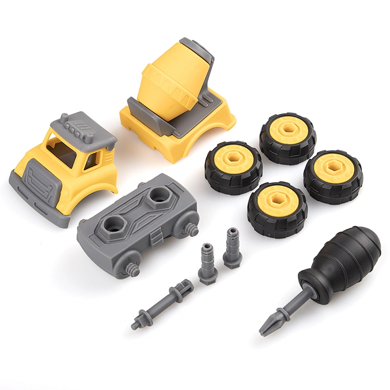 Kids building block self-assembly engineering diy mini toy truck