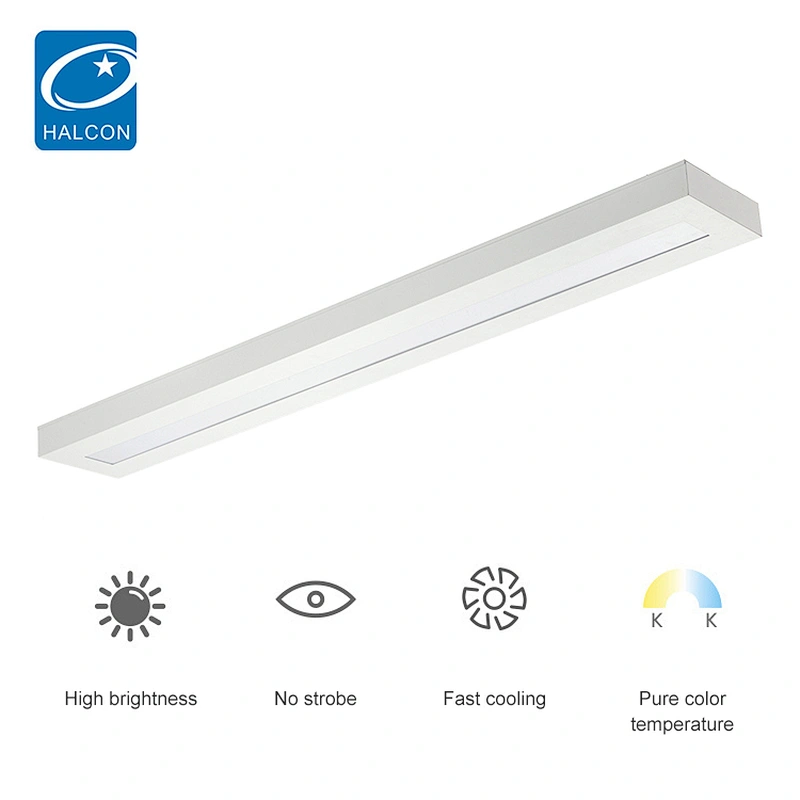 Saving enenrgy 4ft 5ft 40w 50w slim led liner batten light fixture
