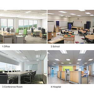 HALCON Lighting Energy Saving Indoor Office School Smd 24W 36W 40W 50W Led Troffer Retrofit Kit