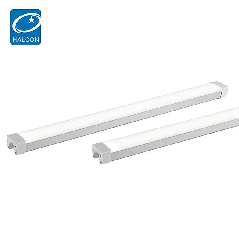 Low power library office waterproof ip65 4ft 36watt 8ft 60watt led batten strip light