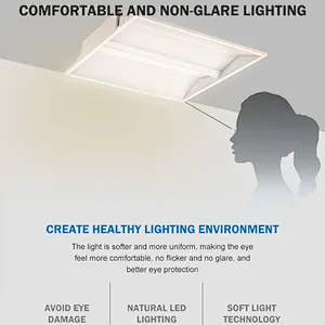 New style corridor office dimming 2x2 30watt 2x4 45watt led linear troffer lamp