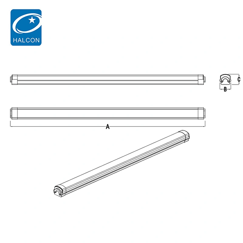 Top quality adjustable indoor waterproof ip65 4ft 8ft 36w 60w led vapor light