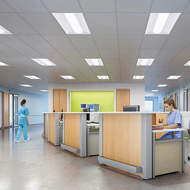 Low power hospital hotel dimming 2x2 2x4 24 36 42 50 watt led troffer