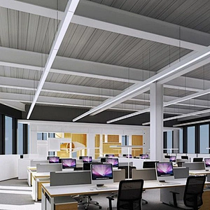 School office lighting 4ft 30w 40w steel smd led pendant light