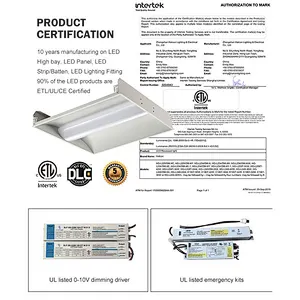 New conference room 2x2 2x4 24 36 42 50 watt led linear lamp