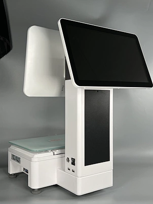 Cash register and weighing machine
