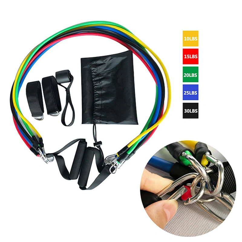 11pcs Fitness Tension Rope Resistance Bands Sets for Fitness Training Yoga Gym Pilates Sports Workout