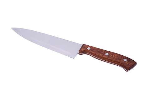 wooden handle kitchen knife