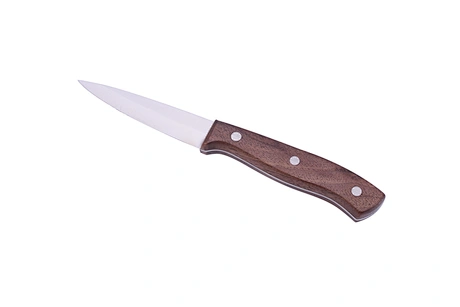 wooden handle hunting knife