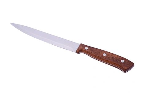 slicing knife in wooden handle