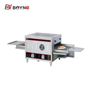 Stainless Steel 18 Inch Commercial Pizza Oven / Gas Conveyor Pizza oven with belt