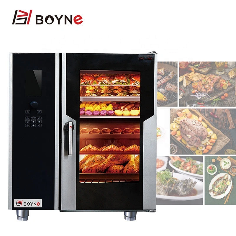 Electric Heating Type With Boiler Combi  Oven Steamer Hotel Kitchen Equipment Baking Oven