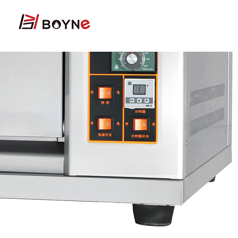 Stainless Steel Commercial Bakery Kitchen Equipment One Layer  One Tray Gas Bread Bakery Oven