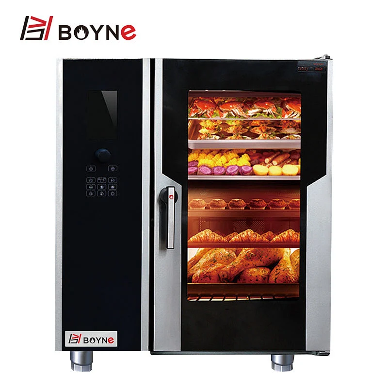 Commercial Stainless Steel 10 Tray Mini-Combi Steamer with Boiler Combi Food Oven