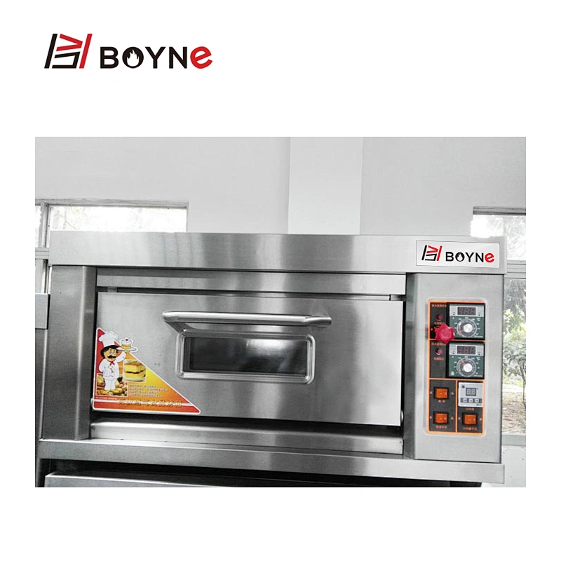Stainless Steel Commercial Bakery Kitchen Equipment One Layer  One Tray Gas Bread Bakery Oven
