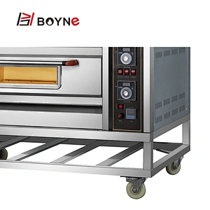 Commercial  Stainless Steel Gas Bakery Equipment Two layer Four Trays Bakery Oven