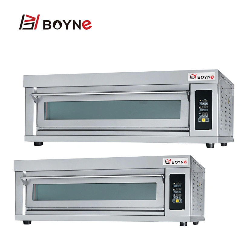 Commercial Microcomputer Type One Deck Three Trays Bakery Oven For Cake Shop