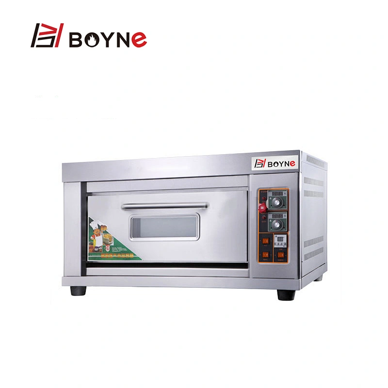 Stainless Steel Commercial Bakery Kitchen Equipment One Layer  One Tray Gas Bread Bakery Oven