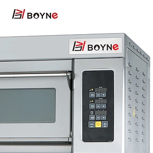 Commercial Microcomputer Type Stainless Steel One Deck Two Trays Bakery Oven