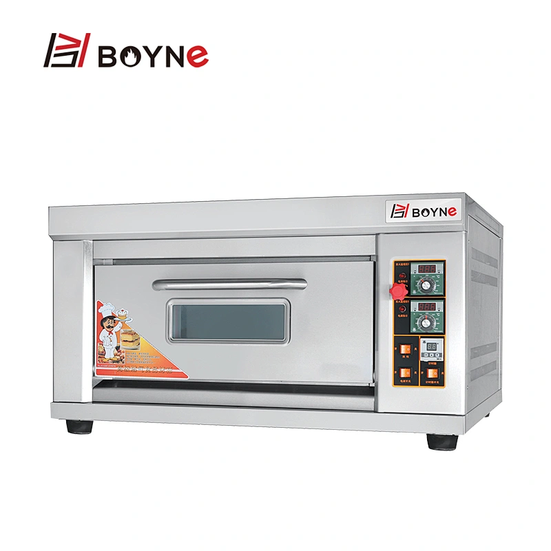 Stainless Steel Commercial Bakery Kitchen Equipment One Layer  One Tray Gas Bread Bakery Oven