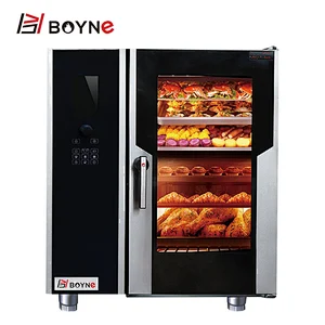 Commercial Italian combi steamer 6  layers combi steamer electrical oven with water boiler