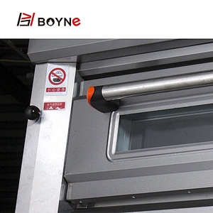Gas Stainless Steel Single Deck Two Trays Commercial Bakery Equipment Deck Oven