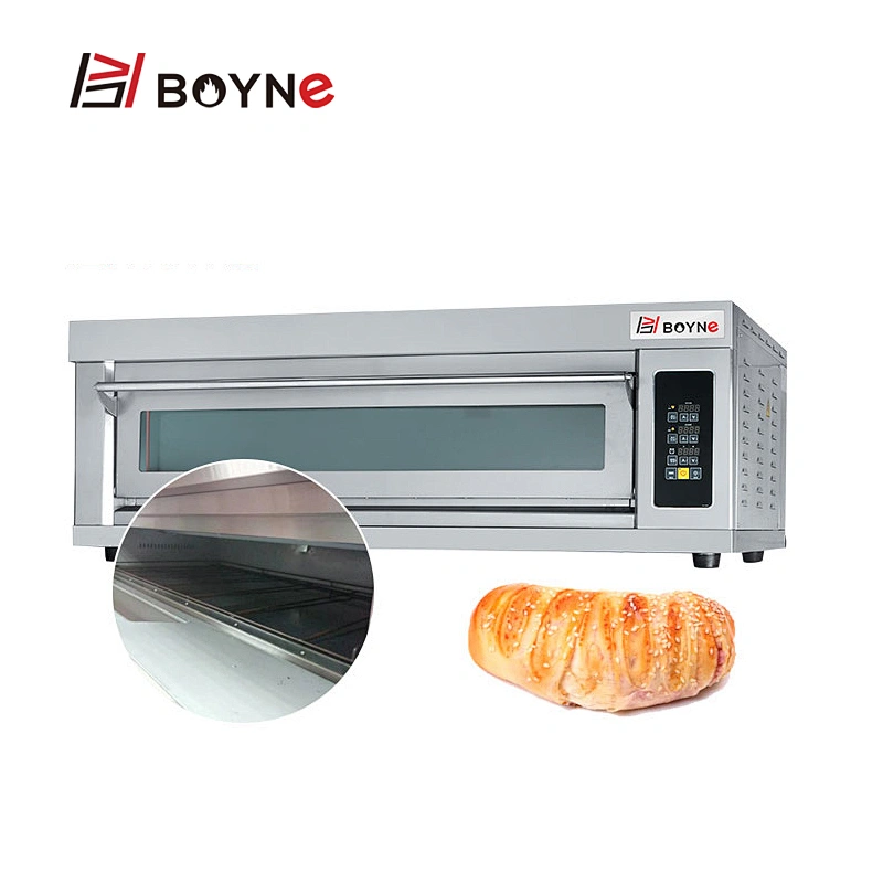 Commercial Microcomputer Type One Deck Three Trays Bakery Oven For Cake Shop