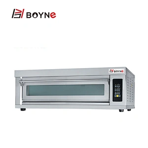 Commercial Microcomputer Type One Deck Three Trays Bakery Oven For Cake Shop