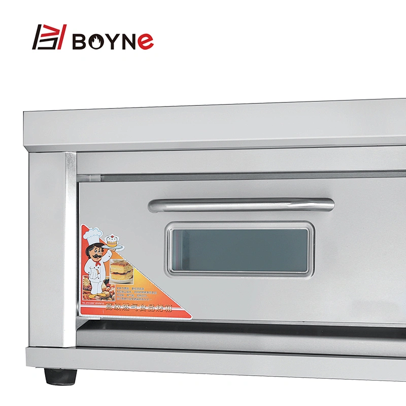 Stainless Steel Commercial Bakery Kitchen Equipment One Layer  One Tray Gas Bread Bakery Oven