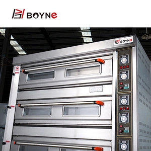 Food Shop Kitchen 2 Deck 4 Trays Bakery Oven Gas Baking Deck Oven