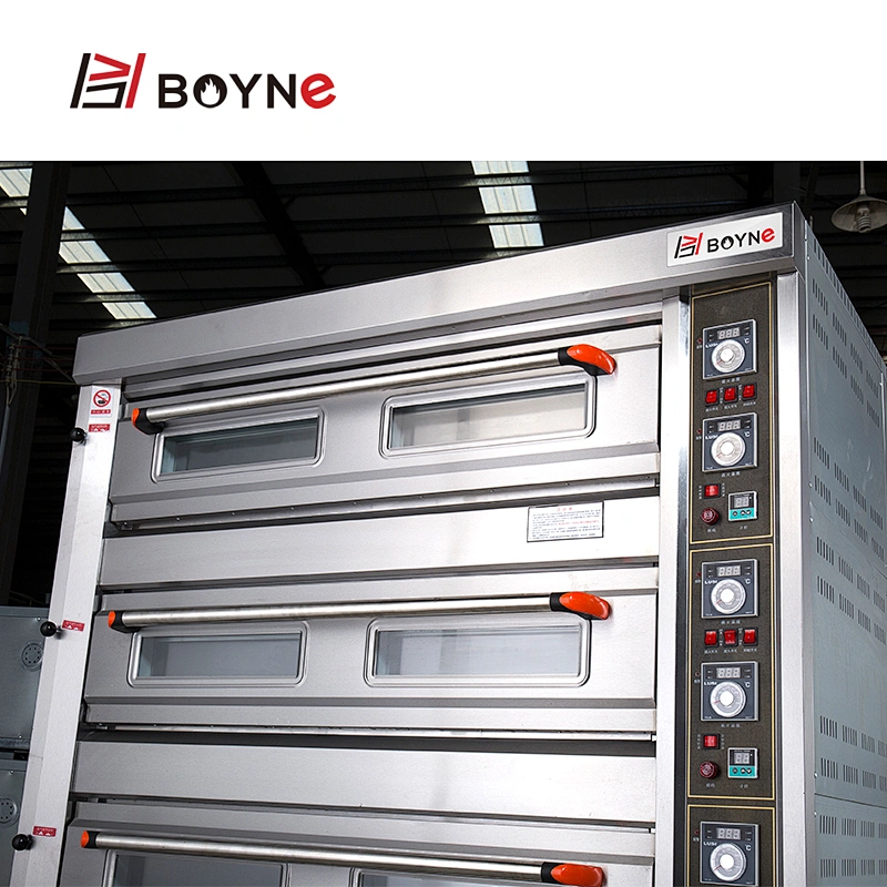 Food Shop Kitchen 2 Deck 4 Trays Bakery Oven Gas Baking Deck Oven