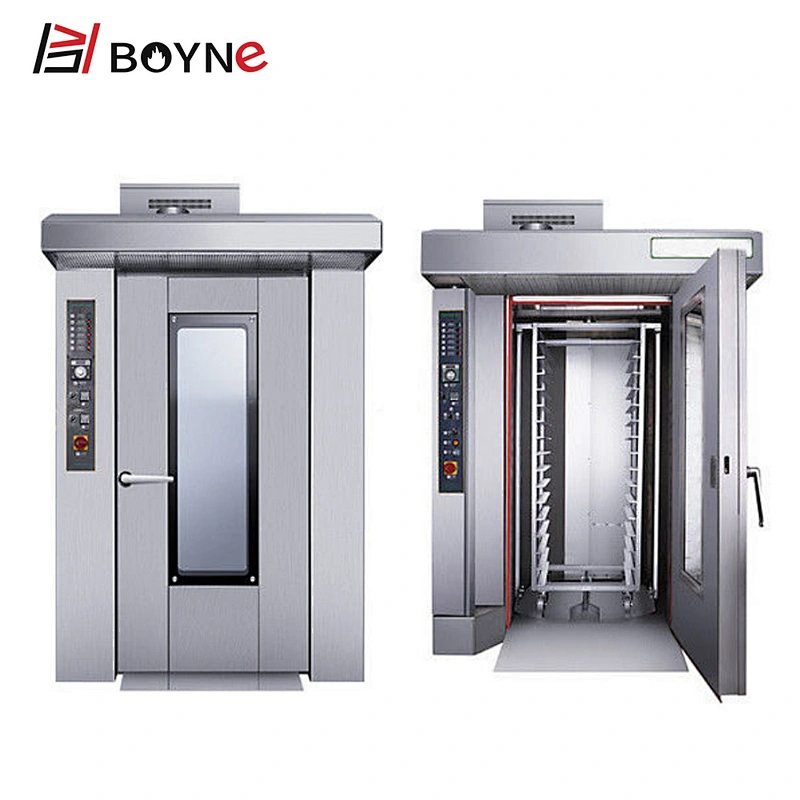 64 Trays Industrial Rotary Oven Electric Diesel Bread Baking Rotary Oven for Sale