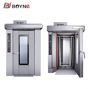Commercial 32 Trays Electric Rotary Oven Large Capacity bakery oven rotary Oven For Sale
