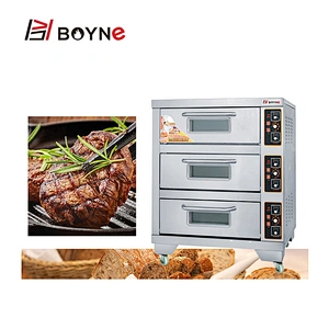 Bakery shop Electric Stainless Steel Commercial Bakery Deck Oven